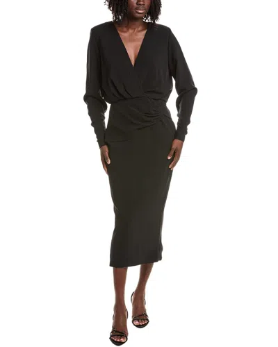 Alexis Fraser Midi Dress In Black