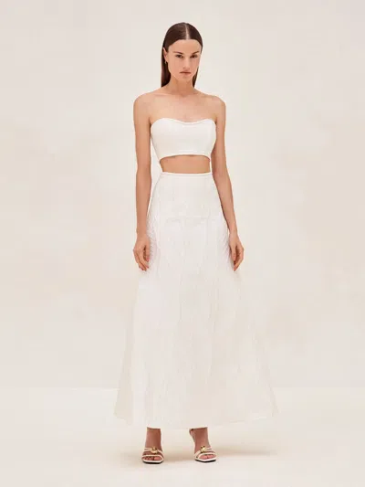 Alexis Gardenia Skirt In Pearl