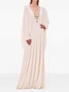 Alexis Genevieve Beaded Dress In Neutral