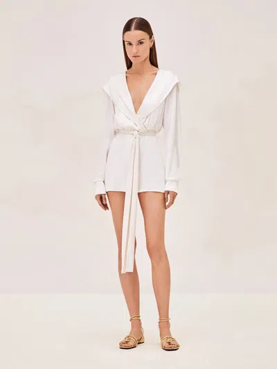 Alexis Gillian Romper In Off White