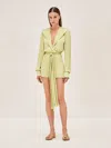 Alexis Gillian Romper In Pale Green