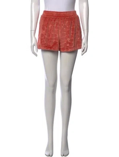 Pre-owned Alexis Graphic Print Mini Shorts In Pink