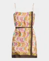 Alexis Greca Mini Dress In Mosaic In Mosaic