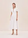 Alexis Gyles Midi Dress In White