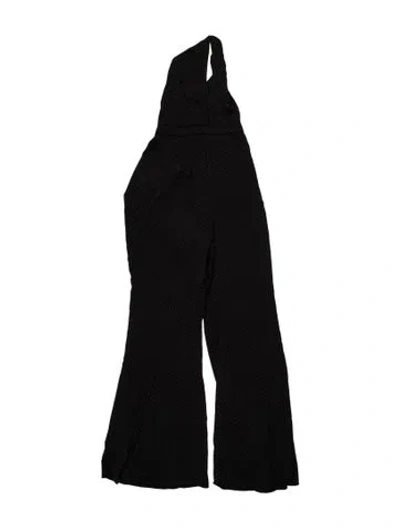 Pre-owned Alexis Halterneck Jumpsuit In Black