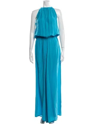 Pre-owned Alexis Halterneck Jumpsuit In Blue