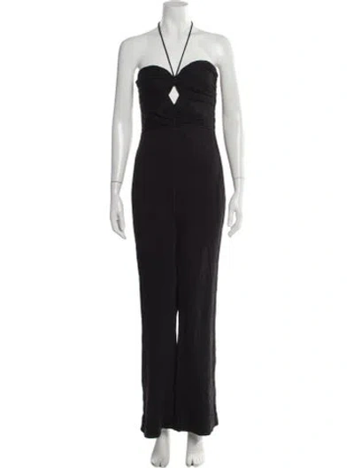 Pre-owned Alexis Halterneck Jumpsuit In Gray