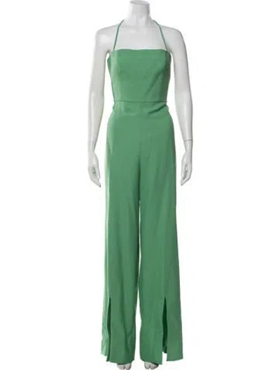 Pre-owned Alexis Halterneck Jumpsuit In Green