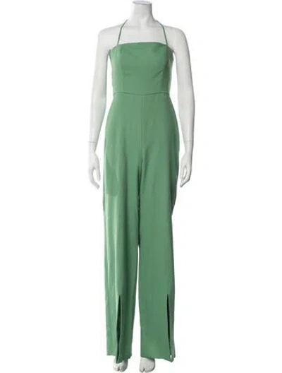 Pre-owned Alexis Halterneck Jumpsuit In Green