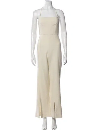 Pre-owned Alexis Halterneck Jumpsuit In Neutral