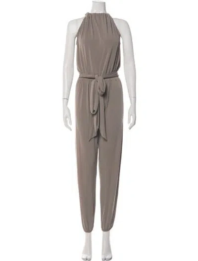 Pre-owned Alexis Halterneck Jumpsuit In Neutral
