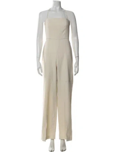 Pre-owned Alexis Halterneck Jumpsuit In Neutrals