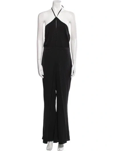 Pre-owned Alexis Halterneck Jumpsuit W/ Tags In Black