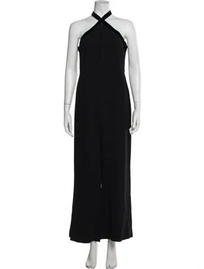 Pre-owned Alexis Halterneck Jumpsuit W/ Tags In Black