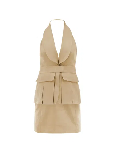 Alexis Hanne Mini Dress In Brown