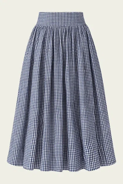 Alexis Havara Skirt In Navy White In Blue