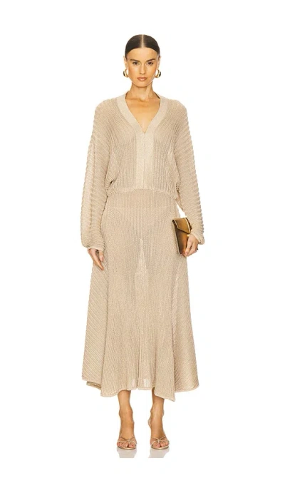 Alexis Heida Dress In 골드
