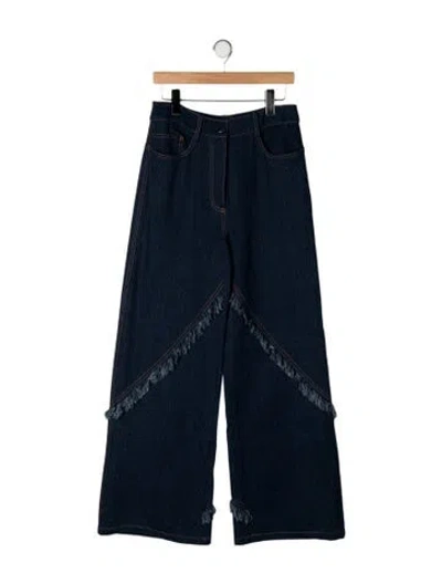 Pre-owned Alexis High-rise Wide Leg Jeans W/ Tags In Blue