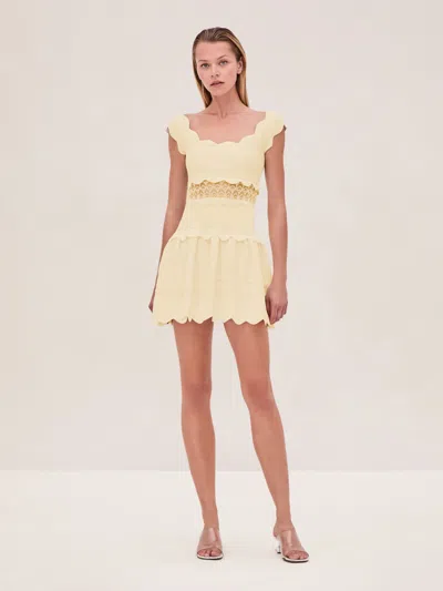 Alexis Hopper Dress In Buttercream