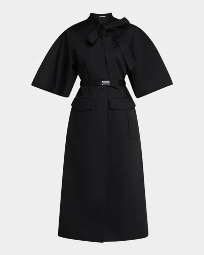 Alexis Ilardi Belted Short-sleeve Dress In Multi