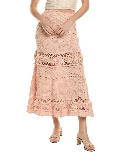 Alexis Jana Midi Skirt In Pink