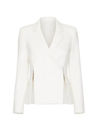 Alexis Joaquin Double-breasted Blazer In White