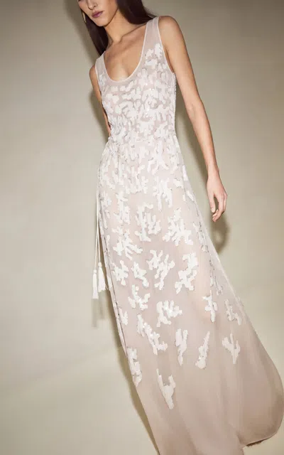 Alexis Julieta Sequined Applique Maxi Dress In Multi