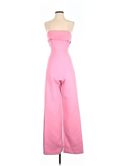 Pre-owned Alexis Jumpsuit In Pink