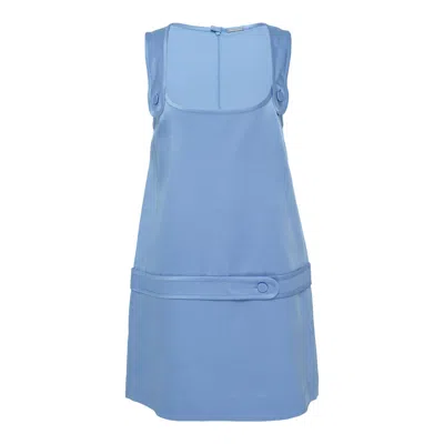 Alexis June Square-neck Mini Dress In Blue
