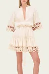 Alexis Kaila Mini Dress In Alabaster In Brown