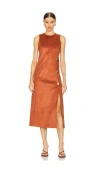 Alexis Kalita Midi Dress In Auburn In Auburn