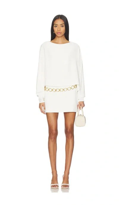 Alexis Kellis Dress With Belt In White