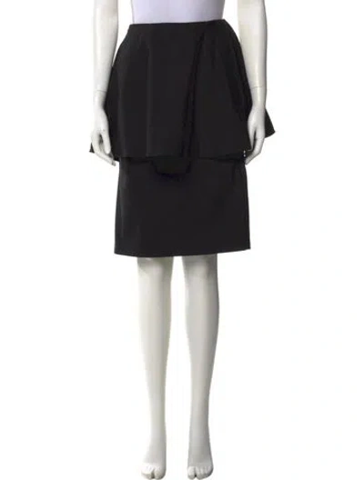 Pre-owned Alexis Knee-length Skirt In Black