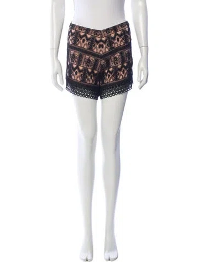 Pre-owned Alexis Lace Mini Shorts In Neutral