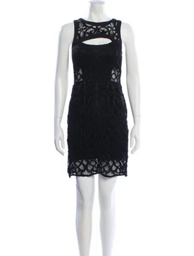 Pre-owned Alexis Lace Pattern Mini Dress In Multi