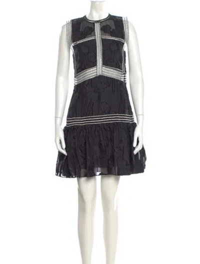Pre-owned Alexis Lace Pattern Mini Dress In Multi