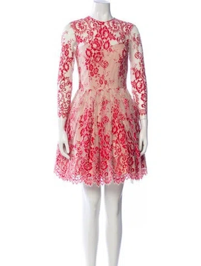 Pre-owned Alexis Lace Pattern Mini Dress W/ Tags