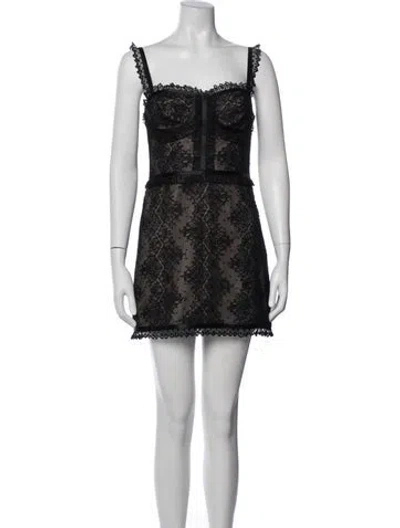 Pre-owned Alexis Lace Pattern Mini Dress W/ Tags