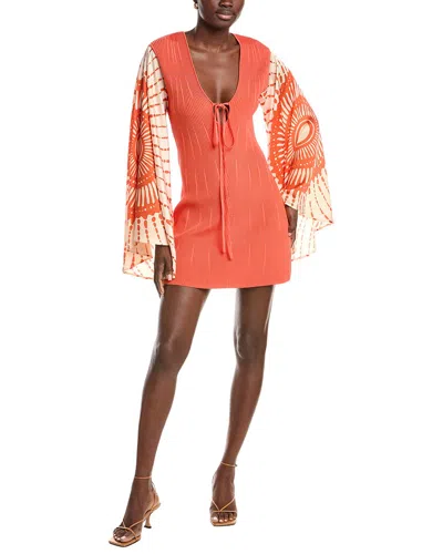 Alexis Lai Mini Dress In Orange