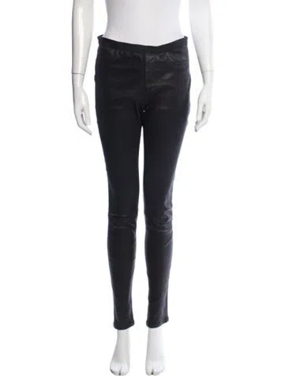 Pre-owned Alexis Lamb Leather Skinny Leg Pants