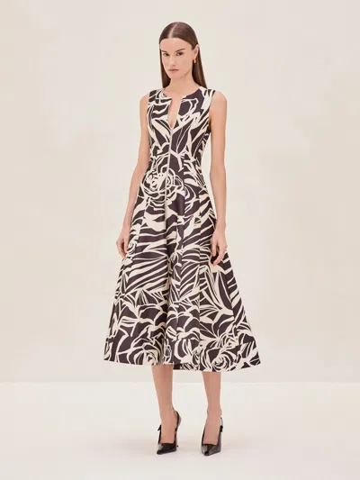 Alexis Lazaro Dress In Black Petal