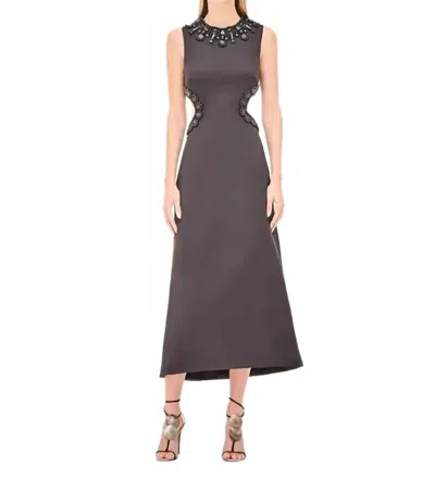 Alexis Leda Midi Dress In Black
