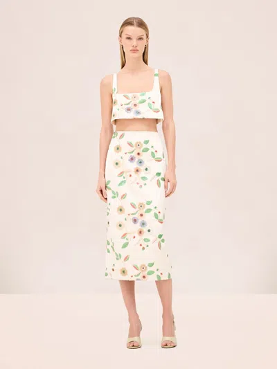 Alexis Lia Skirt In White