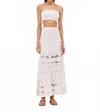 Alexis Lily Strapless Crop Top In White In White