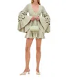 Alexis Linden Long-sleeve Cut-out Dress In Multi