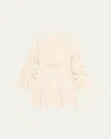 Alexis Linden Long-sleeve Cut-out Dress In Off White