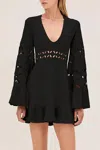 Alexis Linden Mini Dress In Black In Black