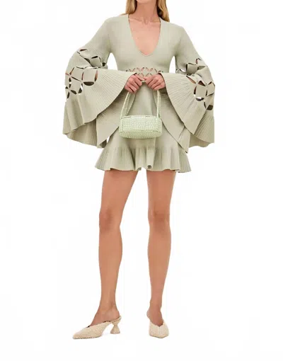 Alexis Linden Mini Dress In Sage In Green