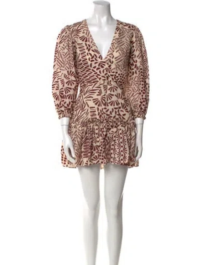 Pre-owned Alexis Linen Mini Dress