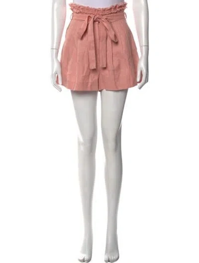 Pre-owned Alexis Linen Mini Shorts In Pink